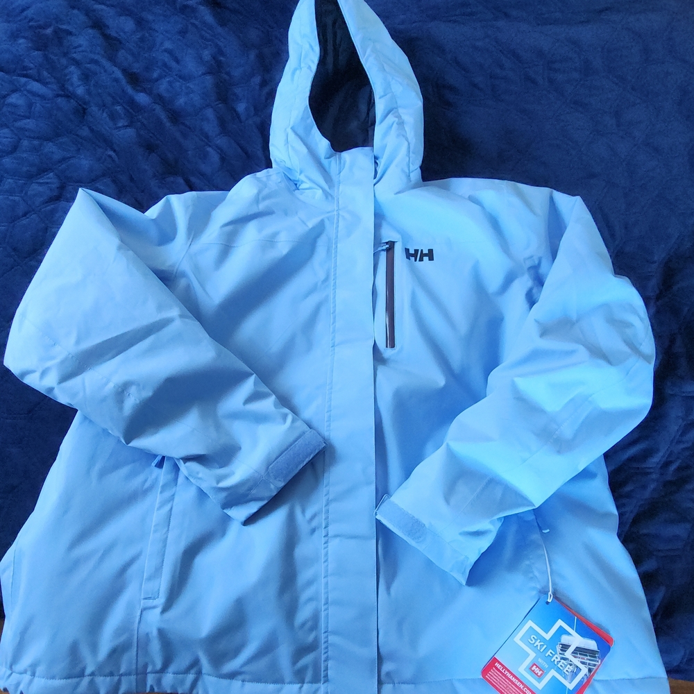 NWT Helly Hansen Light Blue Ski Jacket